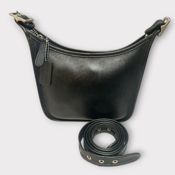 VTG Coach Janice Legacy Bag 9950 Black Leather Nickel Convertible Y2K Dominican - Picture 3 of 10